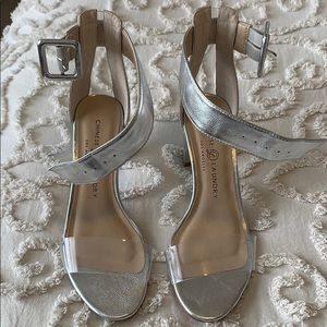 Silver Heels - brand new, never worn!